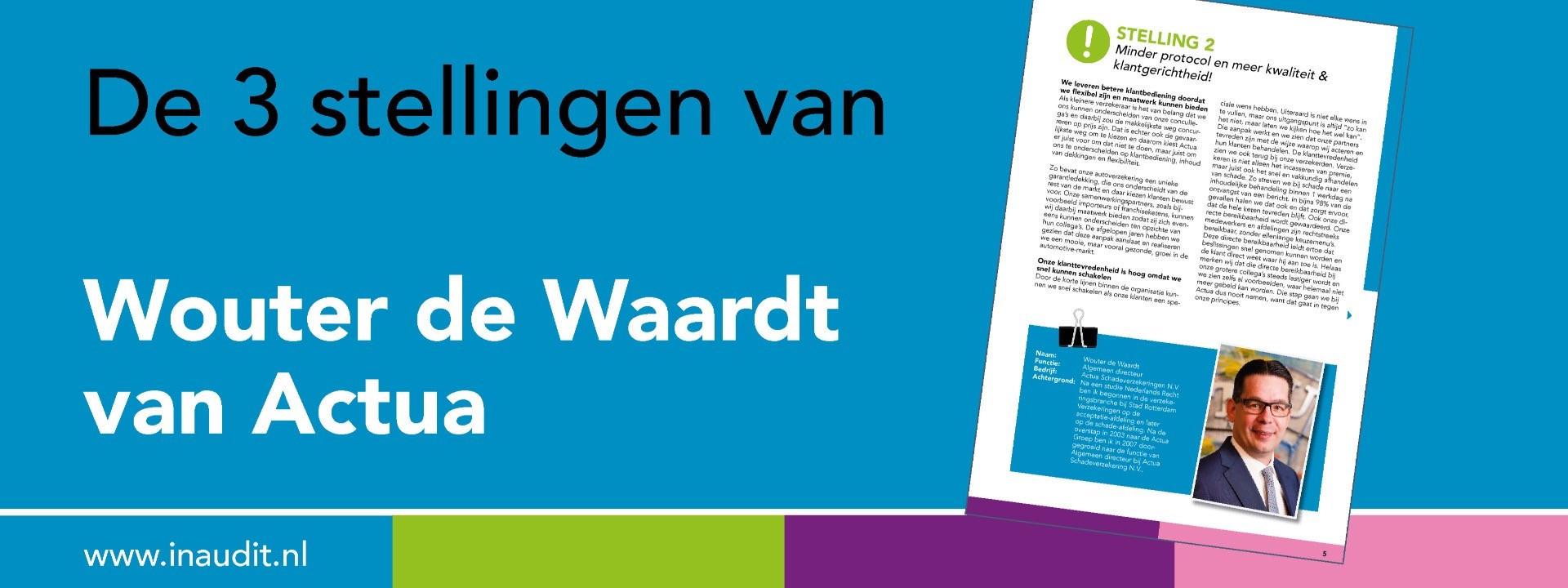 De 3 stellingen van Wouter de Waardt van Actua